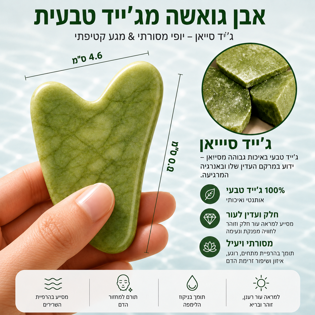 אבן גווא שה מירקם ירקן – ירקן שויאן | לעיסוי פנים